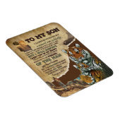 Son Gifts | Brief an meine Sohn Liebe aus Vater Magnet (Rechte Seite)