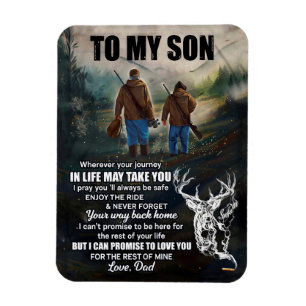 Son Gifts Brief an meine Sohn Liebe aus Vater Magnet