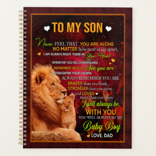 Son Gifts Brief an meine Sohn Liebe aus Vater Planer