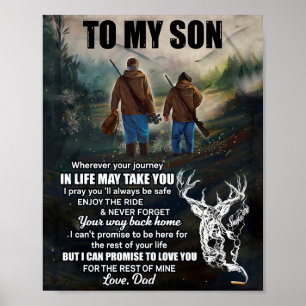 Son Gifts   Brief an meine Sohn Liebe aus Vater Poster