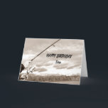 **SON** GLÜCKLICHER GEBURTSTAG FISCHEREI-SPASS KARTE<br><div class="desc">Sag DEINEM "SON",  wie glücklich du bist,  dass er IN DEINEM SOHN ist!! UND DASS SEINE FISCHEREIERFAHRUNG EINE GUTE MIT EINEM "BIT" DES "SPASSES" AUCH IST!!!!!</div>