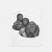 Son Gorilla Blanket By AGE. Gorilla Life GL/TFW Fleecedecke (Vorderseite)