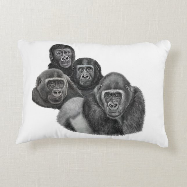 Son Gorilla Cushion By AGE. Gorilla Life Dekokissen (Rückseite)