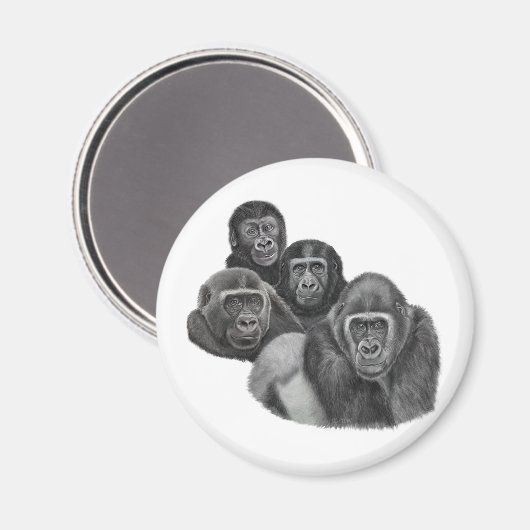 Son Gorilla Magnet By AGE. Gorilla Life (Vorderseite/Rückseite)