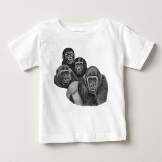 Son Gorilla T-shirts By AGE. Gorilla Life GL/TFW (Vorderseite)