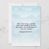 Son Graduation Cap and Rainbow Leaf Frame (Rückseite)