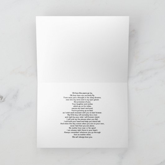 SON GREETING CARD KARTE (Innenseite)