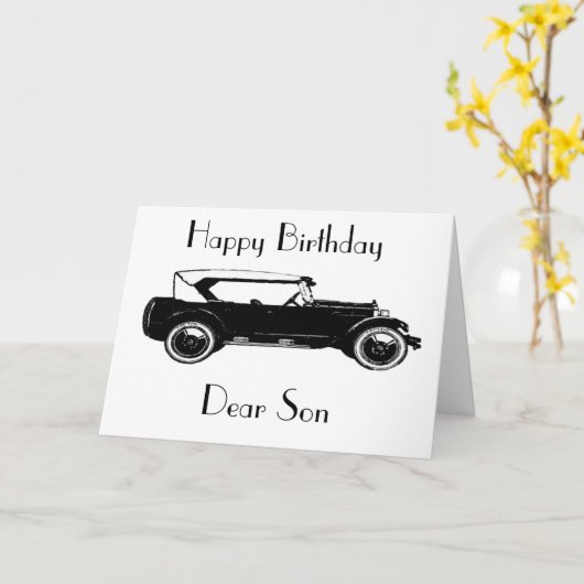 SON GREETING CARD KARTE (Gelbe Blume)