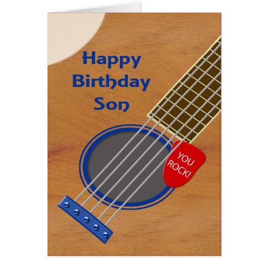 Son Guitar Player Geburtstag (Vorne)