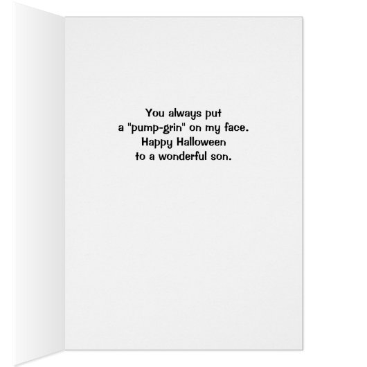 Son Halloween Fügen Sie einen Niedlichen Jack oder (Innen (Rechts))