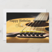 Son Happy Birthday Acoustic Gitarre Karte (Vorderseite)