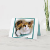 Son Happy Birthday Calico Cat Card Karte (Rückseite)