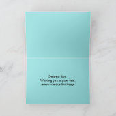 Son Happy Birthday Calico Cat Card Karte (Innenseite)