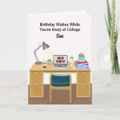 Son Happy Birthday College Dorm Celebration Karte (Vorderseite)