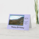 Son Happy Birthday Karte<br><div class="desc">Das ist nur ein Elegant landscape card for a on his birthday. Fotogragraph taken in the French alps. © Marion Hedger</div>