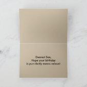 Son Happy Birthday Kitten mit Toy Tiger Karte (Innenseite)