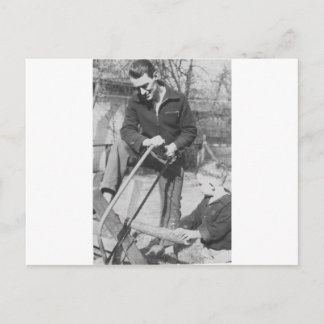 Son Helping aus den 1920er Jahren sah sein Vater H Postkarte