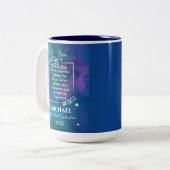 Son High School Graduation Name Year  Zweifarbige Tasse (Vorderseite Links)
