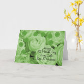 Son & Husband St. Patrick's Irish Rose Karte (Gelbe Blume)