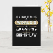 Son in Law Best Family Son Gift Idee Karte (Gelbe Blume)