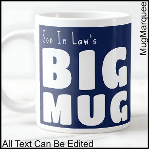 Son in Law Big Tasse Navy Blue C41 Spaß Neuheit