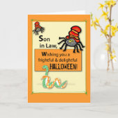Son-in-Law Bugs und Hisses Halloween Karte (Gelbe Blume)