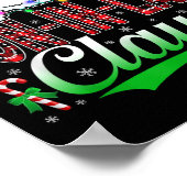 Son-in-law Claus Christmas Light Matching Family X Poster (Ecke)