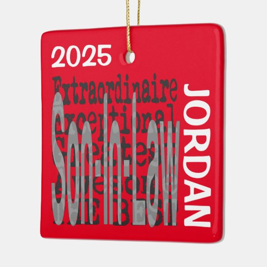 Son-In-Law Extraordinaire CUSTOM Keramikornament (Links)