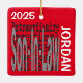 Son-In-Law Extraordinaire CUSTOM Keramikornament (Rückseite)