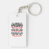 Son-in-Law-Geschenk für Ihren Sohn Schlüsselanhänger (Rückseite)