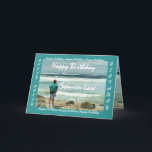 SON-IN-LAW - Herzlichen Glückwunsch zum Geburtstag Karte<br><div class="desc">Diese Karte mit einem Mann, der auf die Ozeanwellen schaut, ist eine Geburtstagskarte mit einem optimistischen und inspirierenden Thema. Inside text ist völlig anpassbar. Um mehr von diesem Design zu sehen, tippen Sie ein, oder schneiden Sie das Suchfeld von Zazzle ein, und fügen Sie es ein: Jaclinart Geburtstag Mensch Ozeanwelle...</div>
