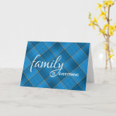 Son-in-law's Plaid Birthday Karte (Gelbe Blume)