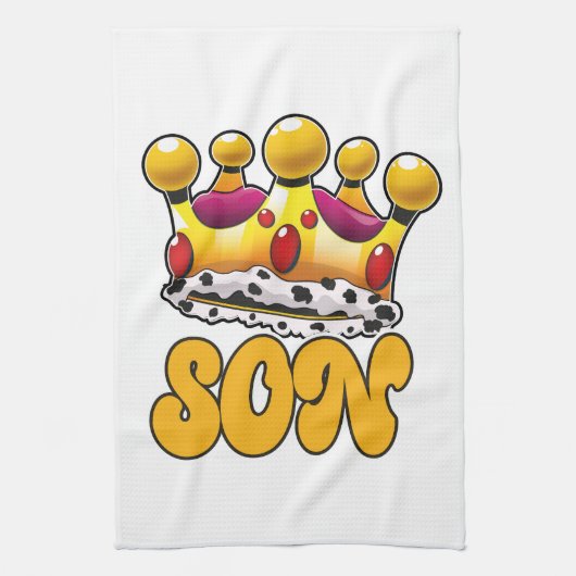Son Kings Crown Geschirrtuch (Vertikal)