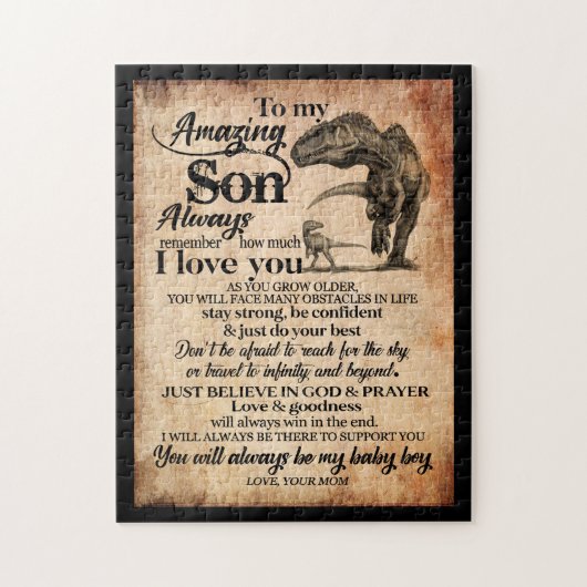 Son Lovers | Zu meinem Phantastischen Sohn Denken Puzzle (Vertikal)