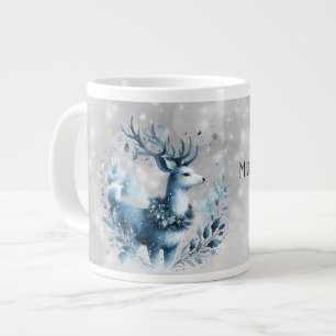 Son Merry Christmas Blue Modern Deire Jumbo-Tasse