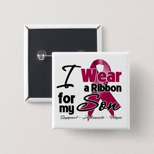 Son - Multiples Myelom Ribbon Button (Vorne & Hinten)