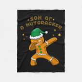 Son Of A Nutcracker Pajamas Christmas Gingerbread Fleecedecke (Vorderseite)