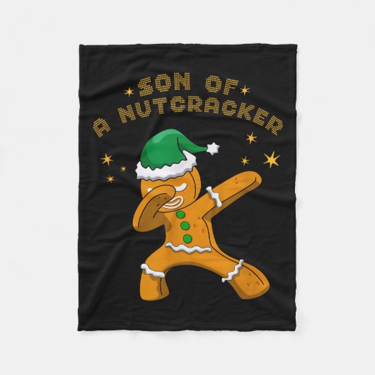 Son Of A Nutcracker Pajamas Christmas Gingerbread Fleecedecke (Vorderseite)