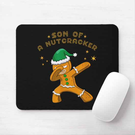 Son Of A Nutcracker Pajamas Christmas Gingerbread  Mousepad (Mit Mouse)