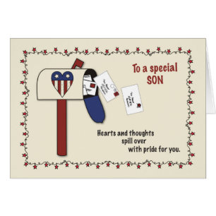 Son Patriotic Mailbox, militärische Unterstützung