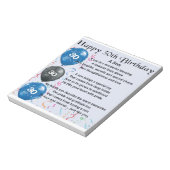 Son Poem - 30. Geburtstagsdesign Notizblock (Rotiert)