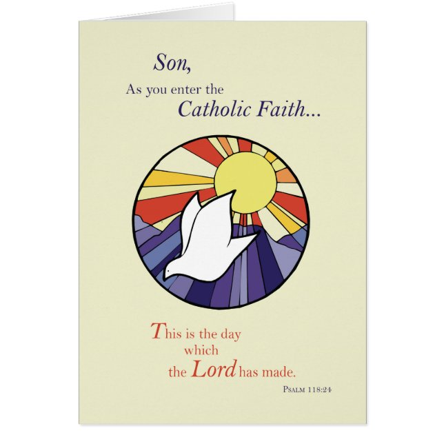Son RCIA Katholic Dove Sun Circle, Rite Christi (Vorne)