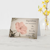 Son & Son in Law Hochzeitstag Glückwunsch Karte (Gelbe Blume)