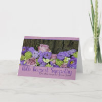 son Sympathy Card mit Rose