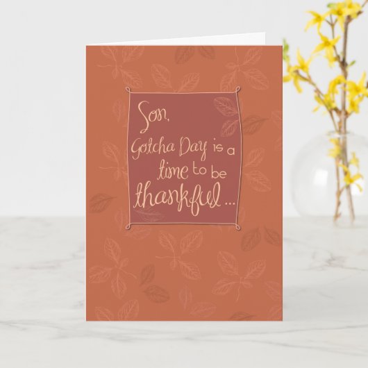 Son Thanko am Gotcha-Tag Karte (Gelbe Blume)