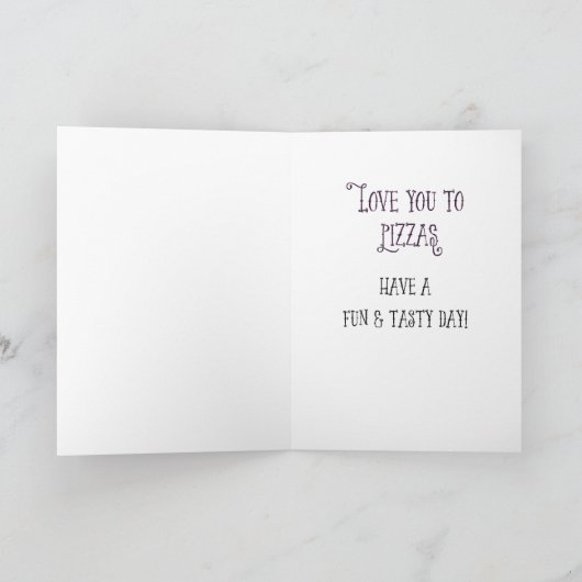 Son Thinking von dir in der Uni Pizza Karte (Innenseite)