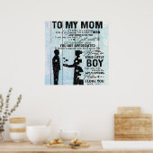 Son to Mama Geschenk, personalisieren Sie den Brie Poster (Küche)