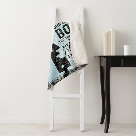 Son to Mama Geschenk, personalisieren Sie den Brie Sherpadecke (Beispiel)