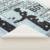 Son to Mama Geschenk, personalisieren Sie den Brie Sherpadecke (3/4)