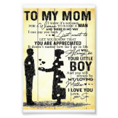 Son to Mama Gift | Sondergeschenk für Familien Fotodruck (Vorne)